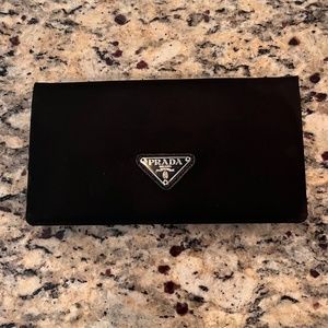 PRADA Fabric & Leather Wallet